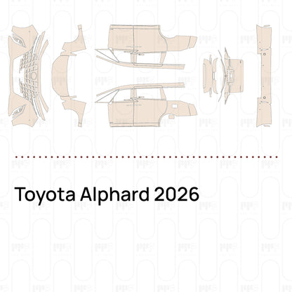 Voorgesneden PPF Toyota Alphard 2026