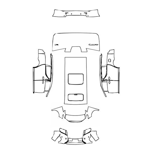 Pre-Cut PPF Toyota Alphard ALPHARD 2017 - PPF-Kits