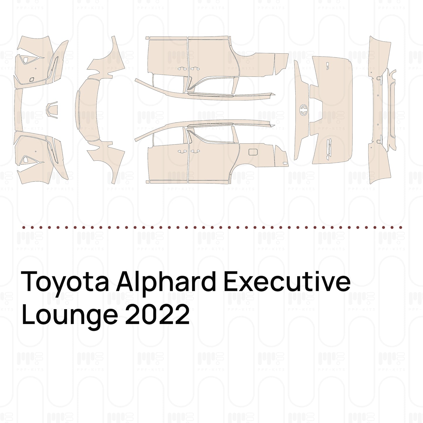 Voorgesneden PPF Toyota Alphard Executive Lounge 2022