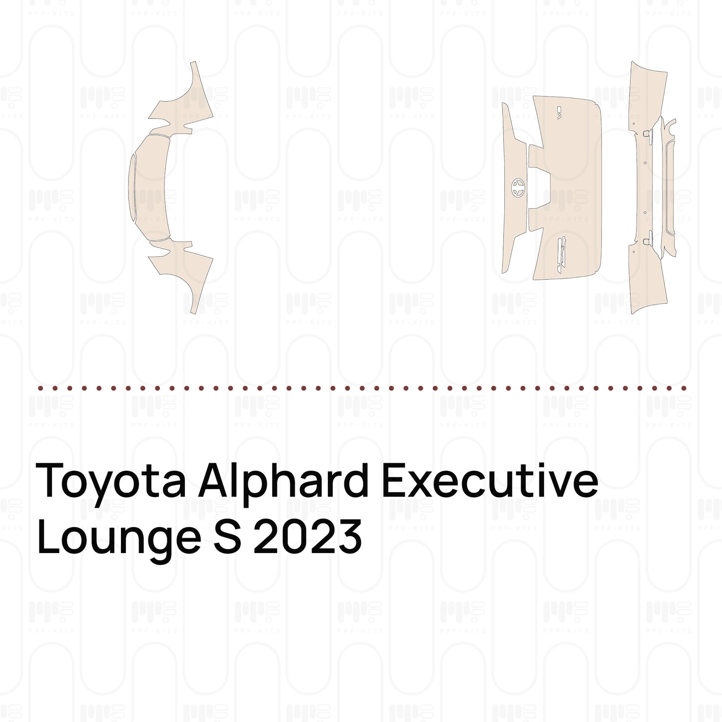Voorgesneden PPF Toyota Alphard Executive Lounge S 2023