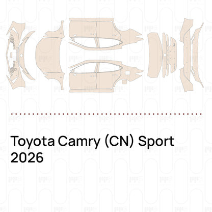 Voorgesneden PPF Toyota Camry (CN) Sport 2026