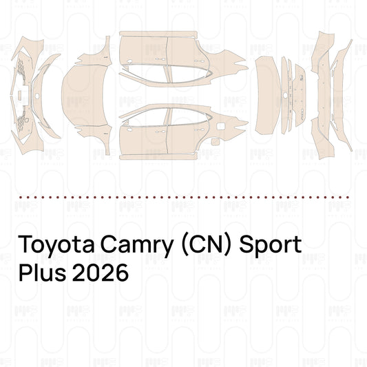 Voorgesneden PPF Toyota Camry (CN) Sport Plus 2026