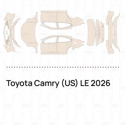 Voorgesneden PPF Toyota Camry (US) LE 2026