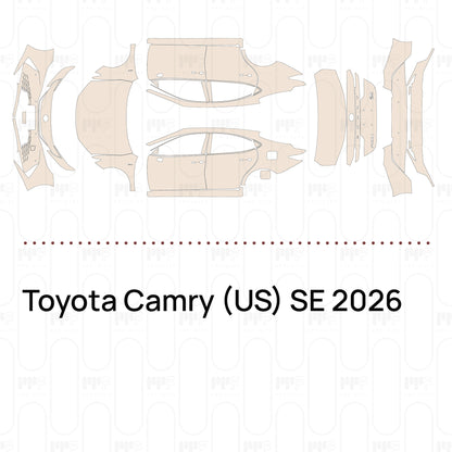 Voorgesneden PPF Toyota Camry (US) SE 2026