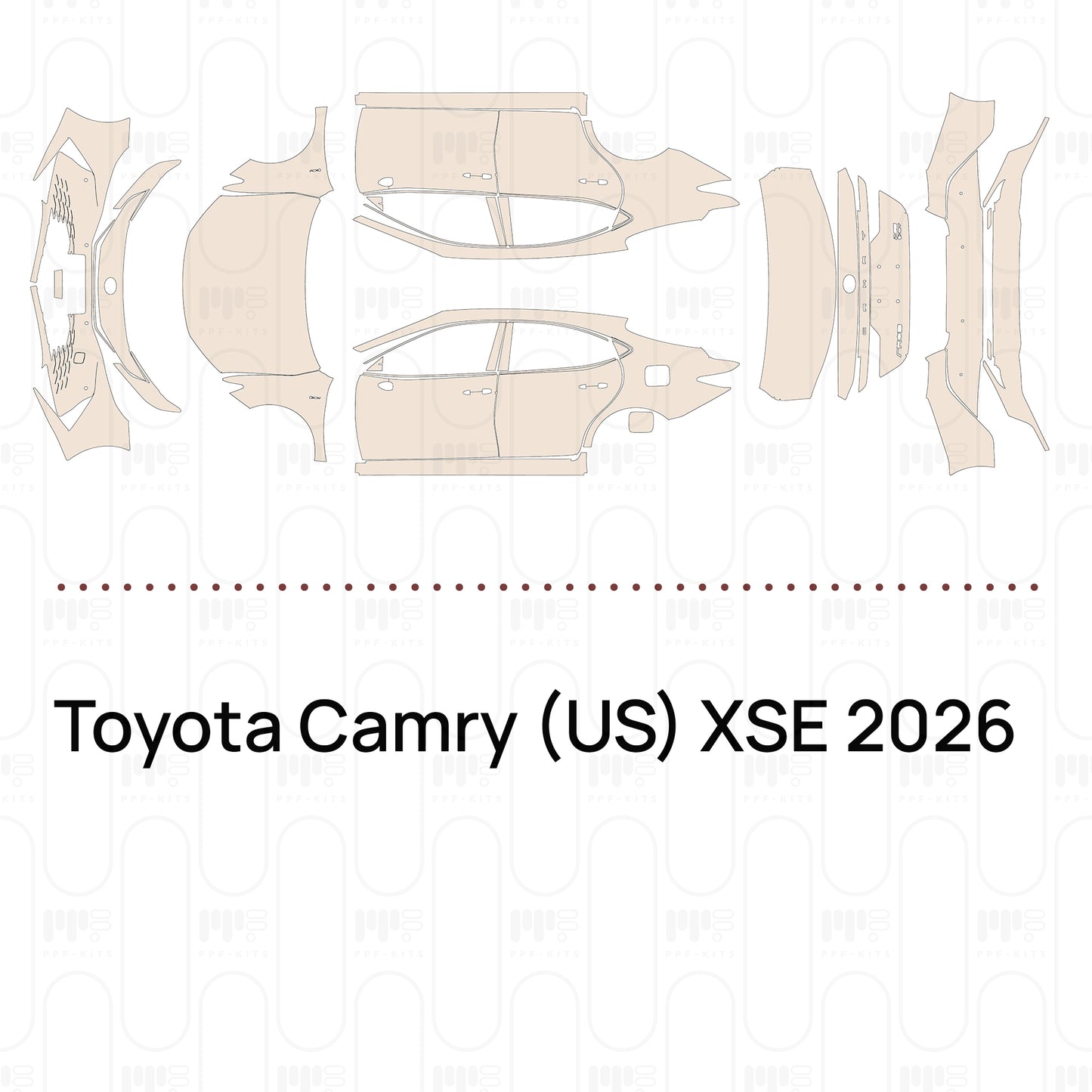 Voorgesneden PPF Toyota Camry (US) XSE 2026
