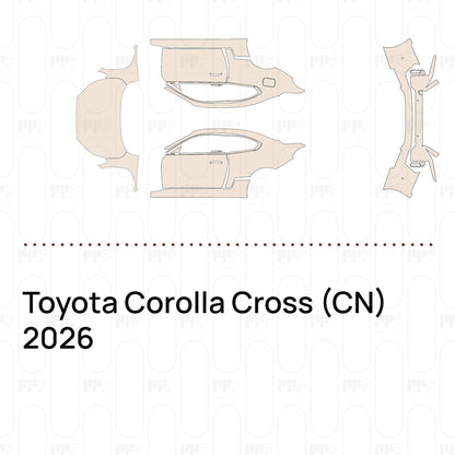 Voorgesneden PPF Toyota Corolla Cross (CN) 2026