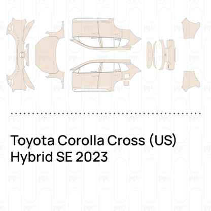 Voorgesneden PPF Toyota Corolla Cross (US) Hybrid SE 2023