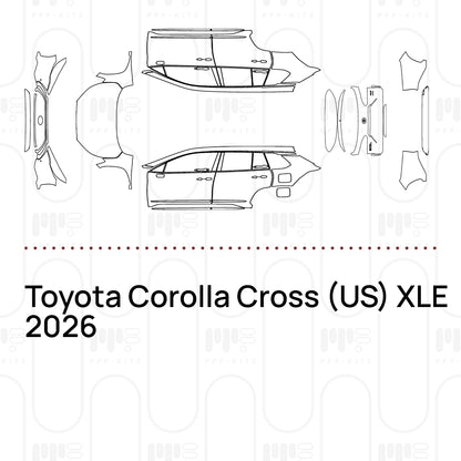 Voorgesneden PPF Toyota Corolla Cross (US) XLE 2026
