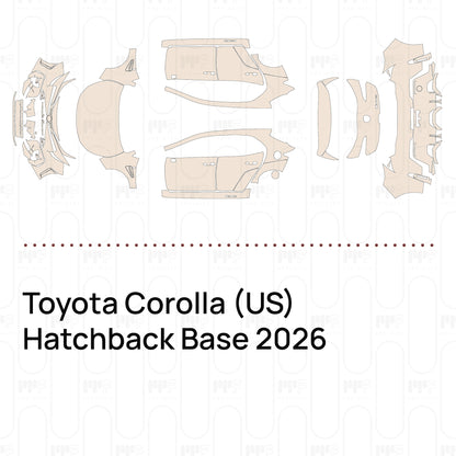 Voorgesneden PPF Toyota Corolla (US) Hatchback Base 2026