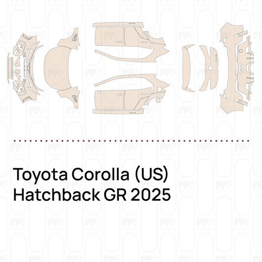 Voorgesneden PPF Toyota Corolla (US) Hatchback GR 2025