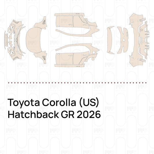 Voorgesneden PPF Toyota Corolla (US) Hatchback GR 2026