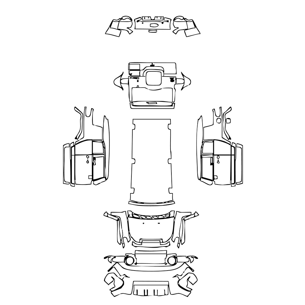 Pre-Cut PPF Toyota FJ Cruiser 2010 - PPF-Kits