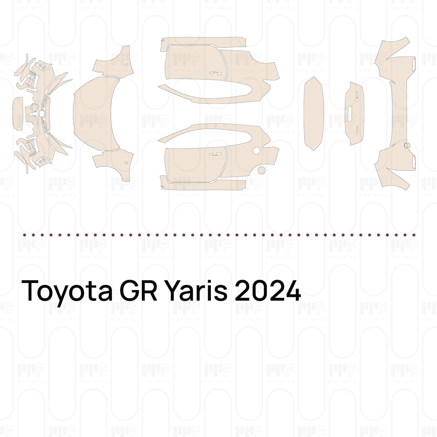 Voorgesneden PPF Toyota GR Yaris 2024