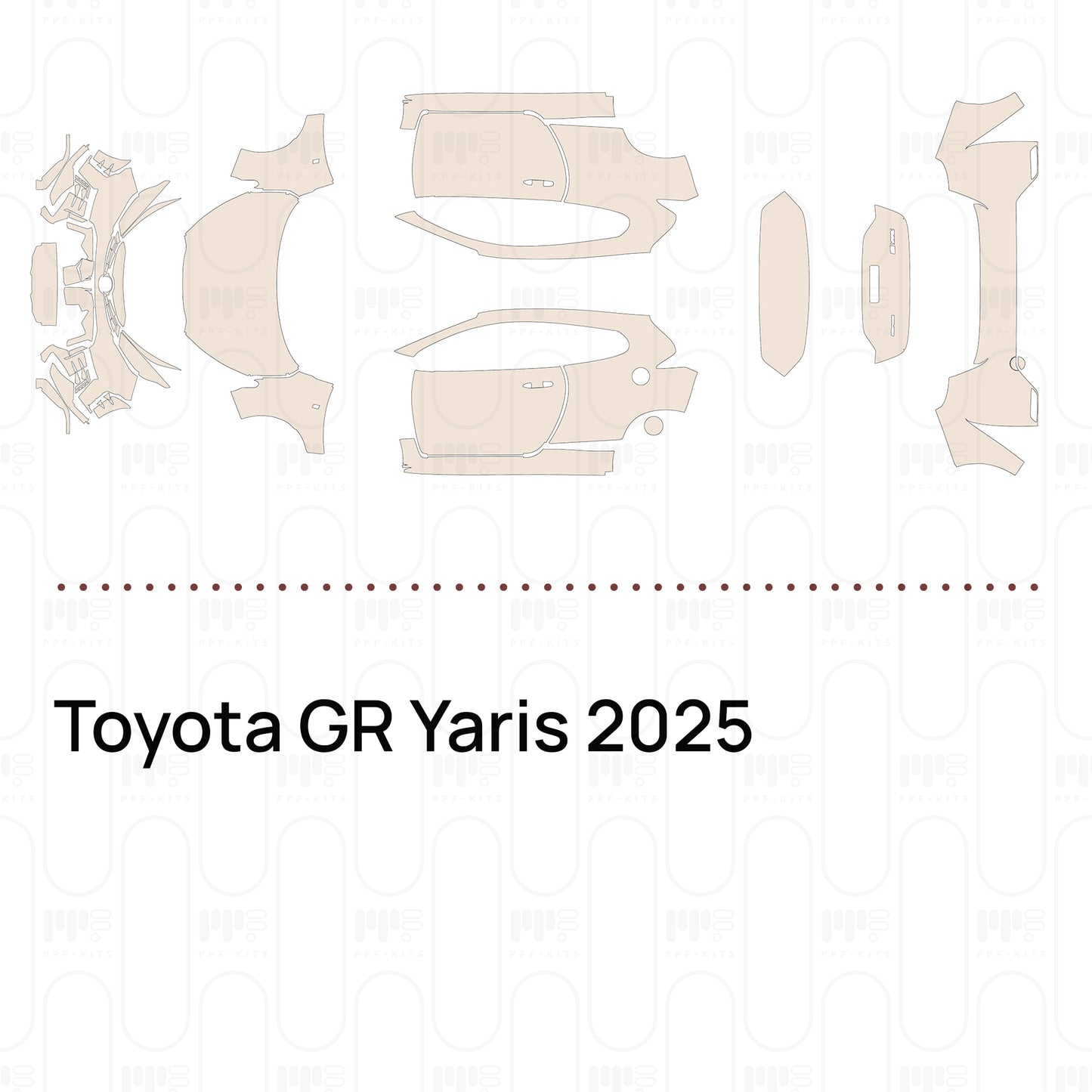 Voorgesneden PPF Toyota GR Yaris 2025