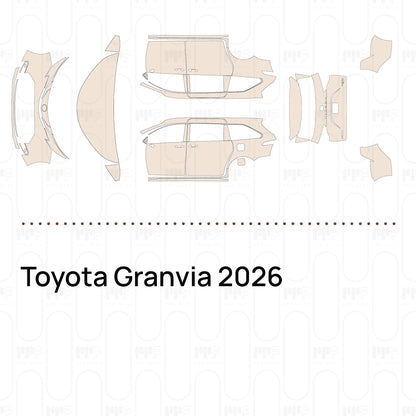 Voorgesneden PPF Toyota Granvia 2026