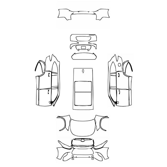 Pre-Cut PPF Toyota Highlander (US) LE 2023 - PPF-Kits