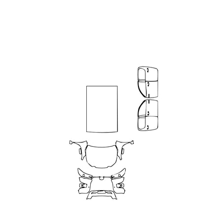 Pre-Cut PPF Toyota Hilux (EU) Double Cab Invincible X 2023 - PPF-Kits