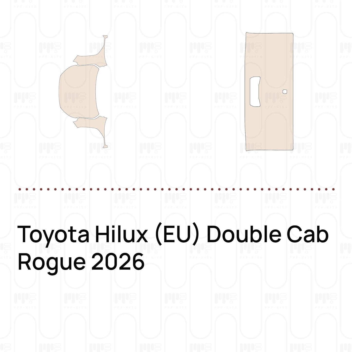 Voorgesneden PPF Toyota Hilux (EU) Double Cab Rogue 2026