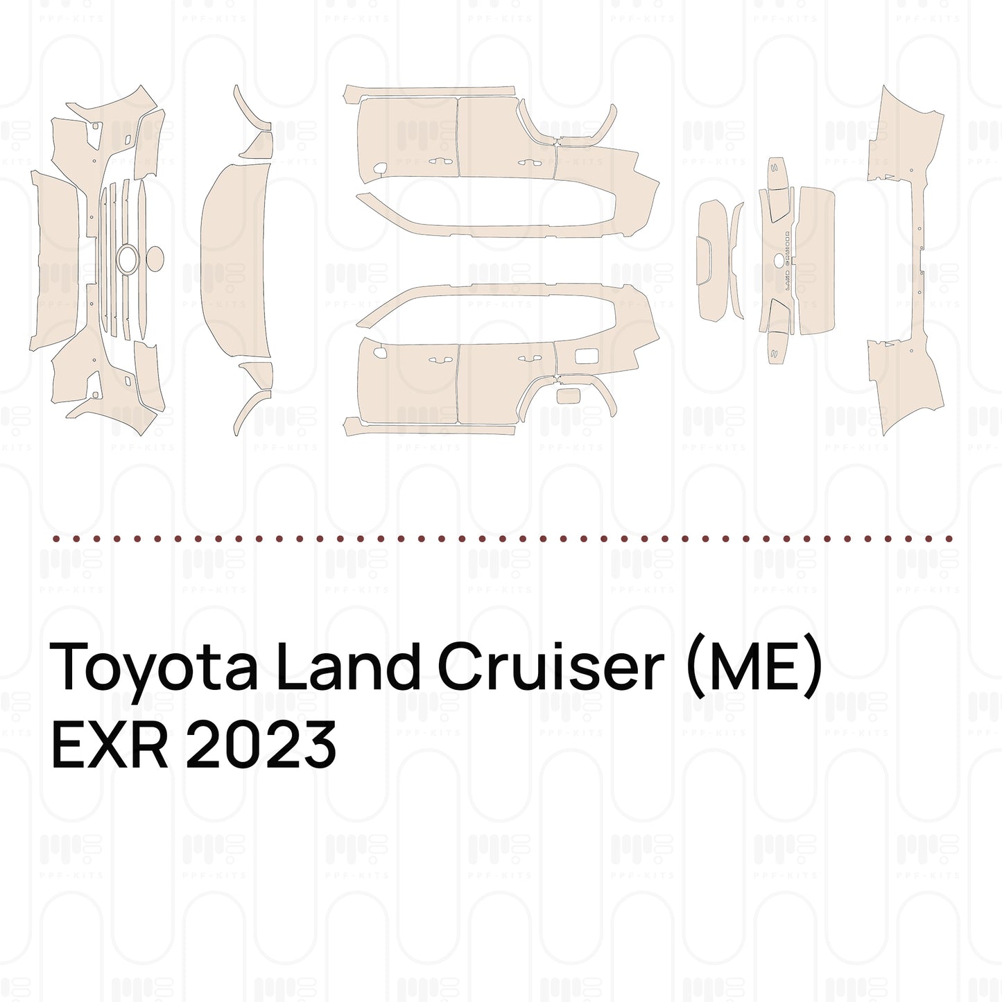Voorgesneden PPF Toyota Land Cruiser (ME) EXR 2023