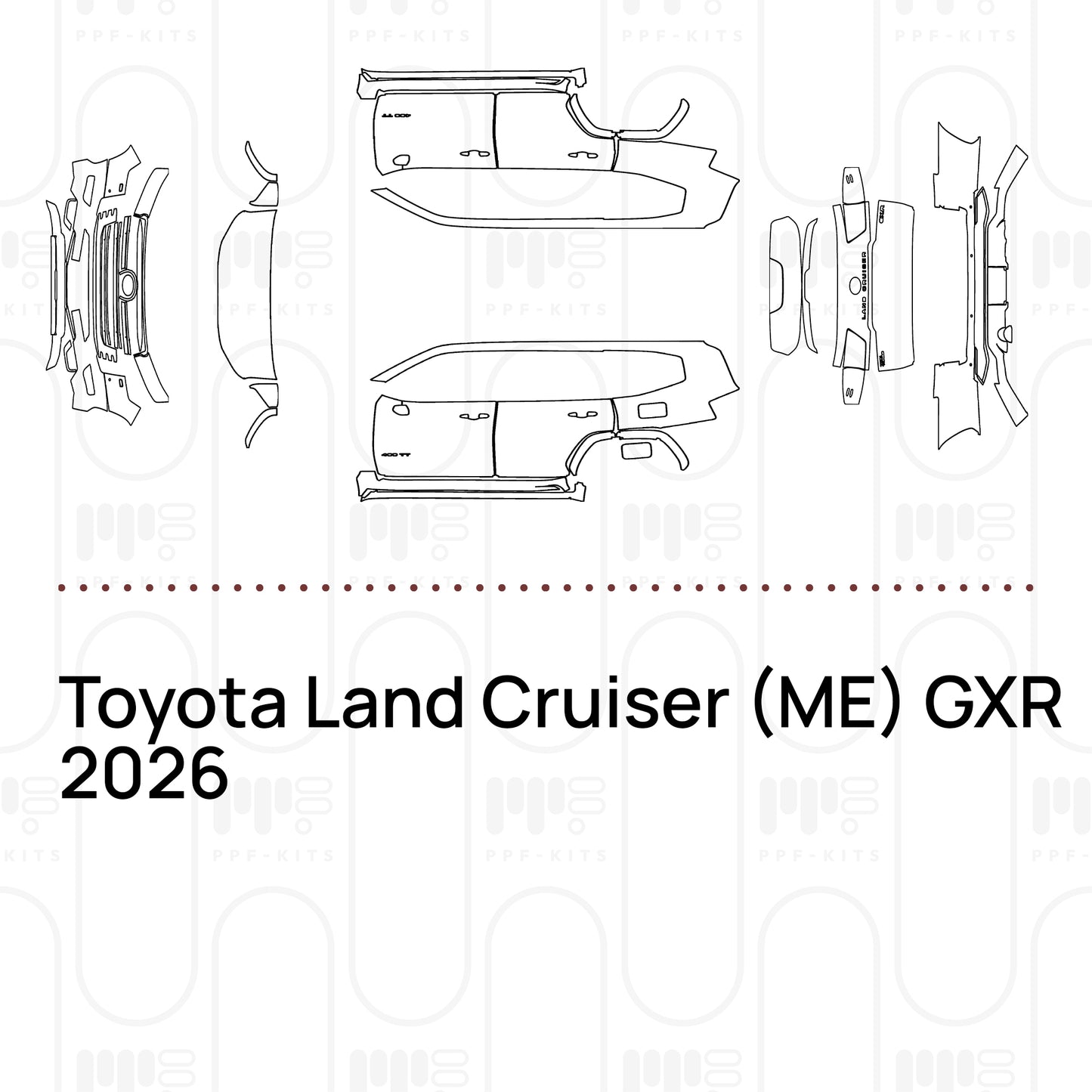 Voorgesneden PPF Toyota Land Cruiser (ME) GXR 2026