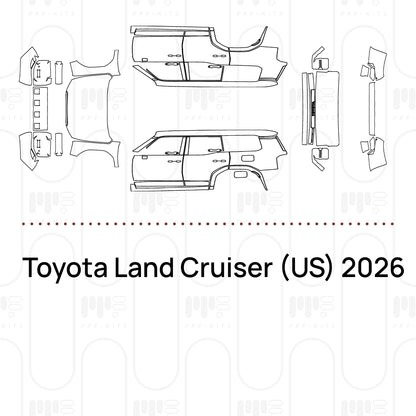 Voorgesneden PPF Toyota Land Cruiser (US) 2026