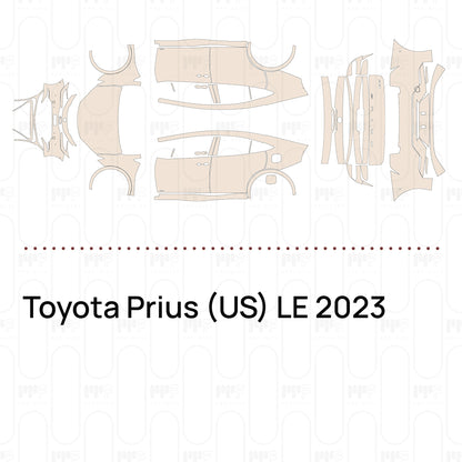 Voorgesneden PPF Toyota Prius (US) LE 2023