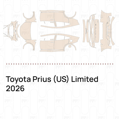 Voorgesneden PPF Toyota Prius (US) Limited 2026