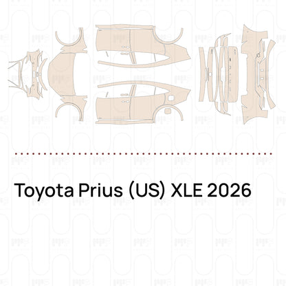Voorgesneden PPF Toyota Prius (US) XLE 2026