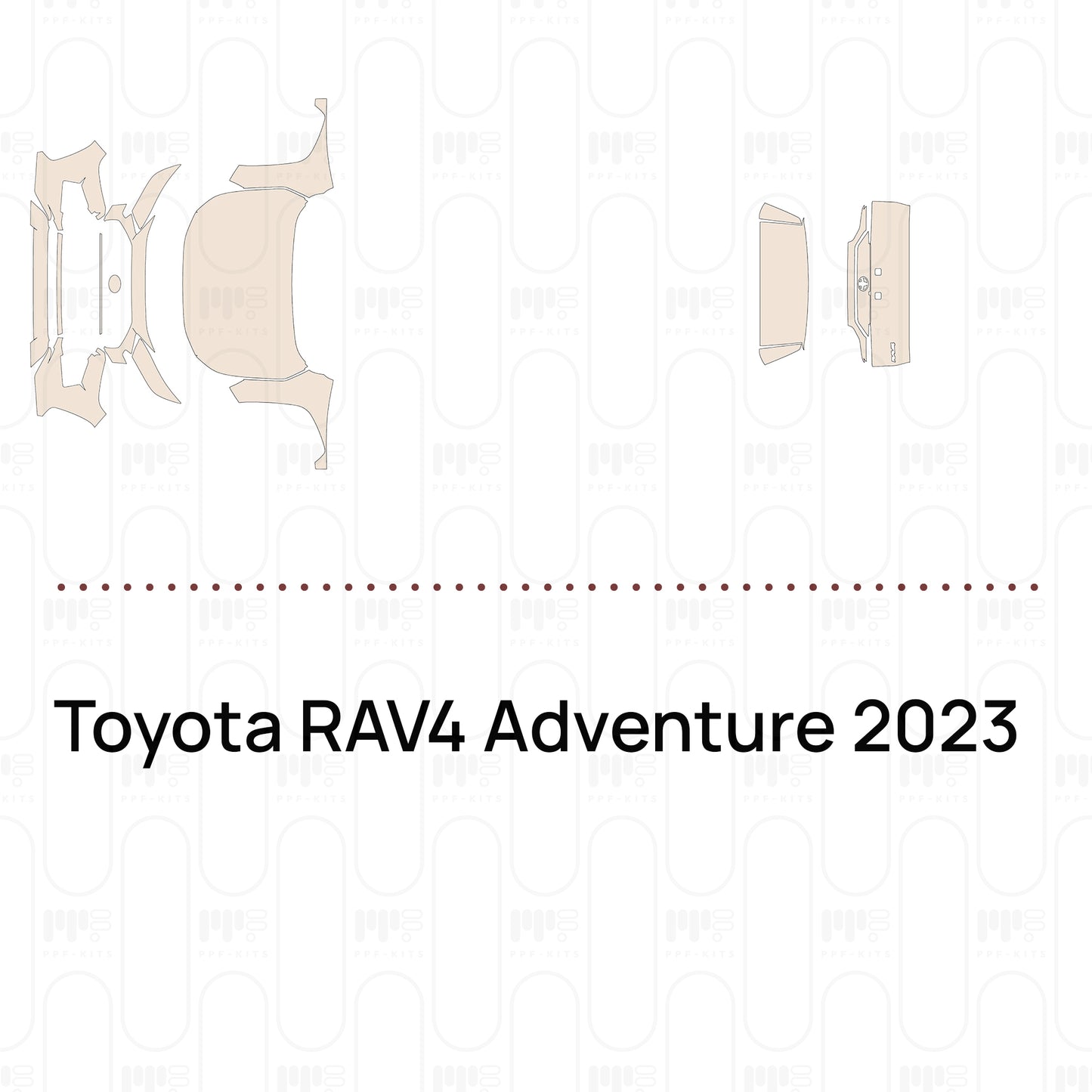 Voorgesneden PPF Toyota RAV4 Adventure 2023