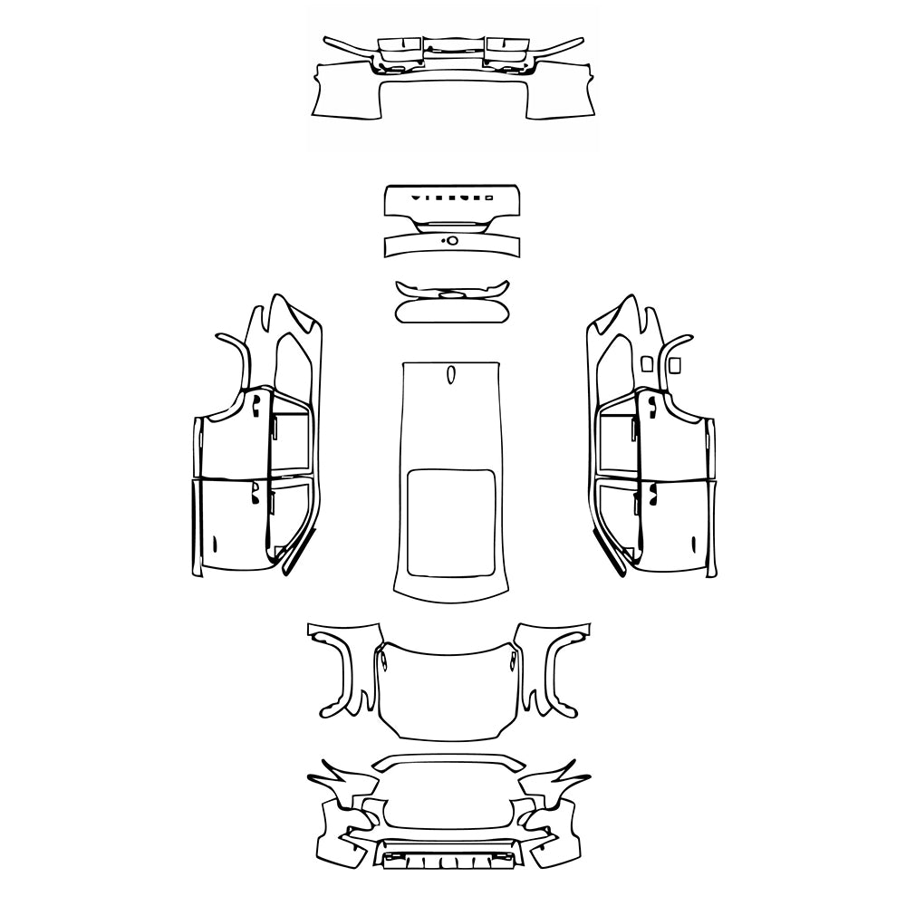 Voorgesneden PPF Toyota Sequoia Limited 2025