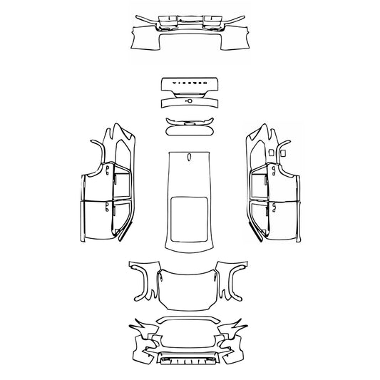 Voorgesneden PPF Toyota Sequoia SR5 2025