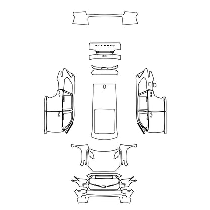 Voorgesneden PPF Toyota Sequoia TRD Pro 2025