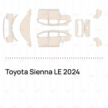 Voorgesneden PPF Toyota Sienna LE 2024