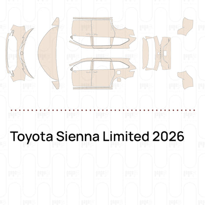 Voorgesneden PPF Toyota Sienna Limited 2026