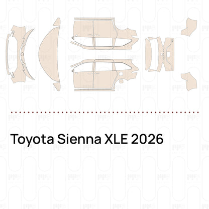 Voorgesneden PPF Toyota Sienna XLE 2026