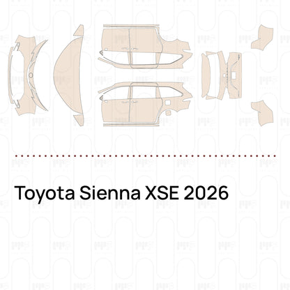Voorgesneden PPF Toyota Sienna XSE 2026