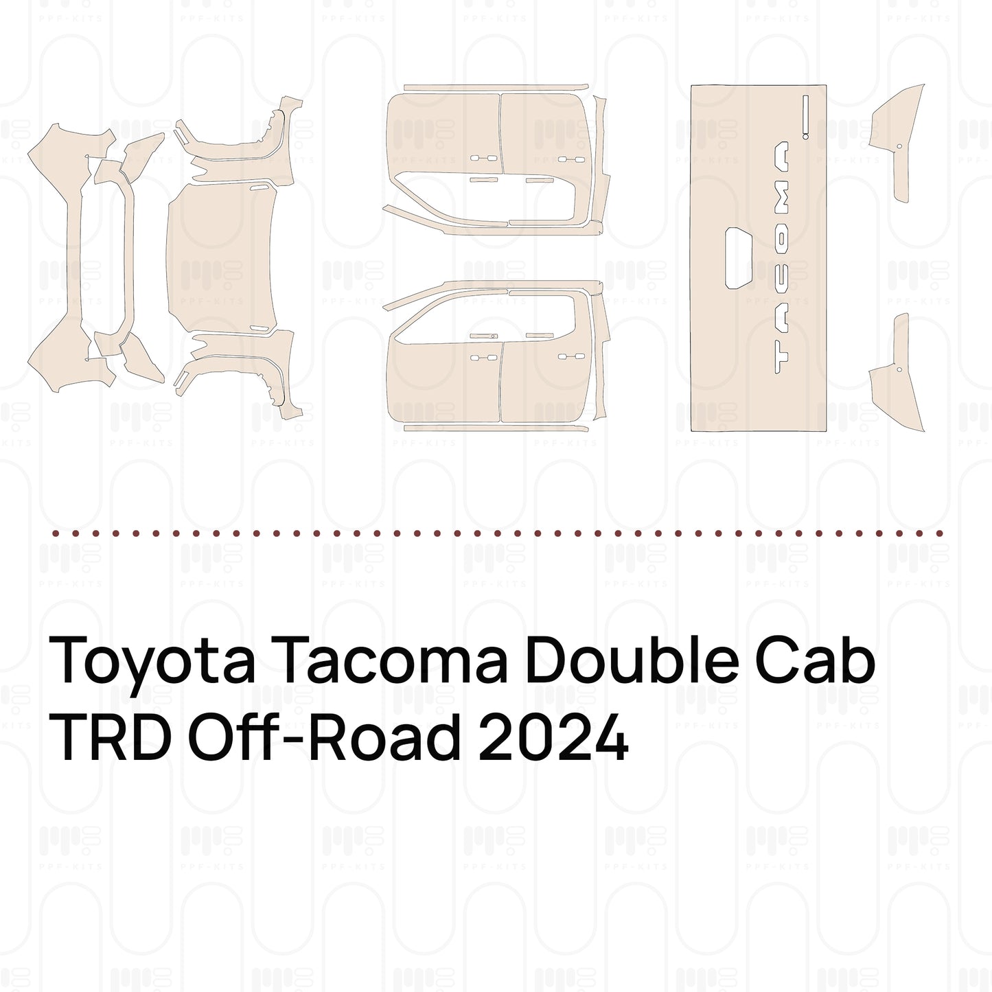 Voorgesneden PPF Toyota Tacoma Double Cab TRD Off-Road 2024