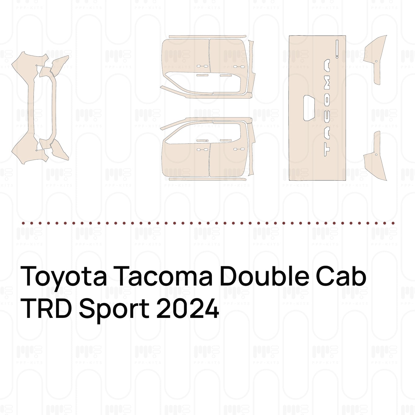 Voorgesneden PPF Toyota Tacoma Double Cab TRD Sport 2024