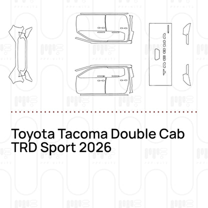 Voorgesneden PPF Toyota Tacoma Double Cab TRD Sport 2026