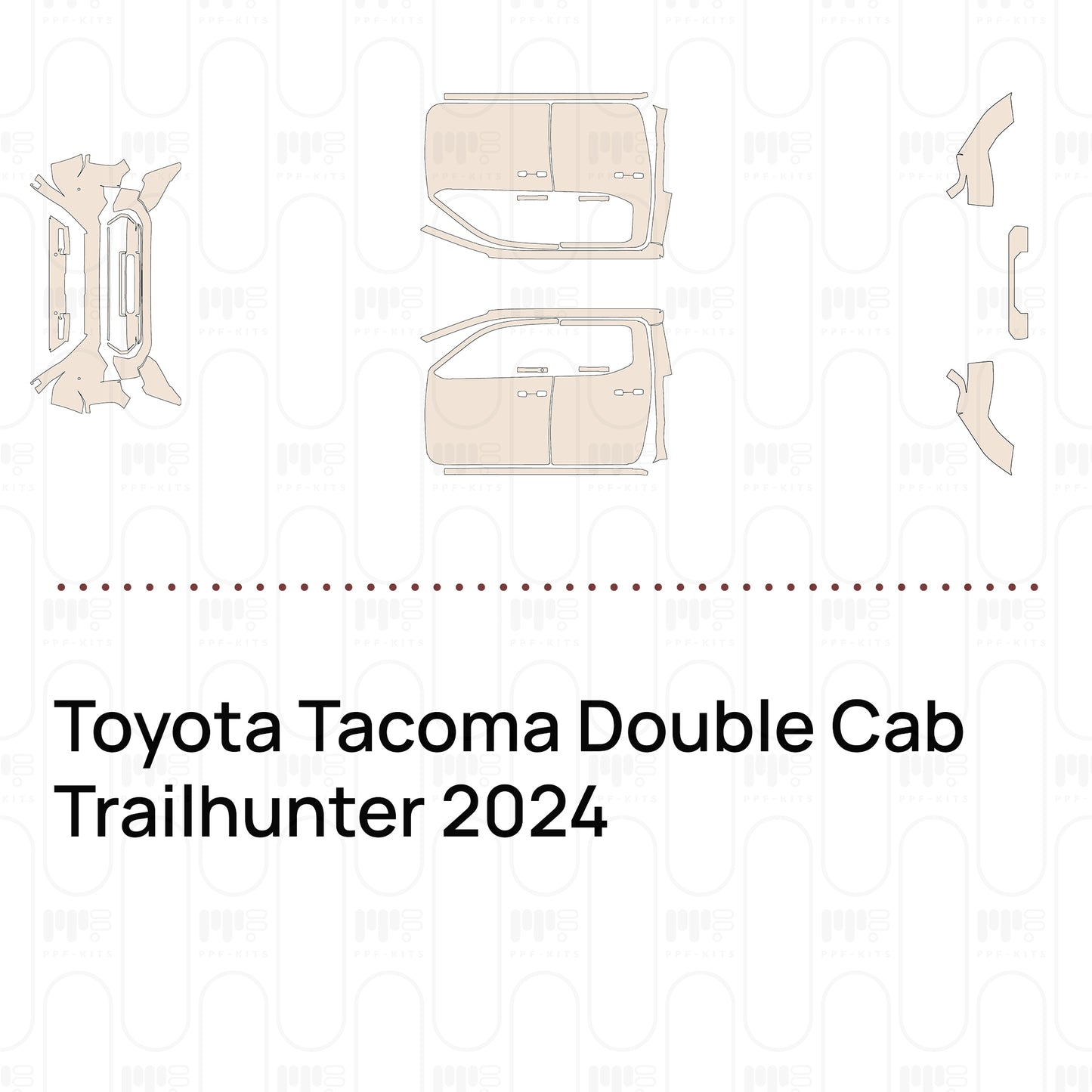 Voorgesneden PPF Toyota Tacoma Double Cab Trailhunter 2024