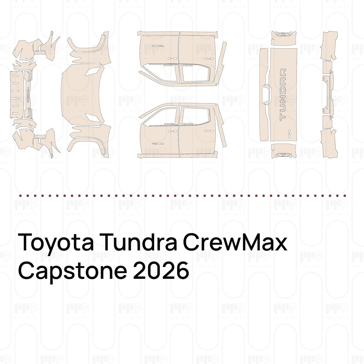 Voorgesneden PPF Toyota Tundra CrewMax Capstone 2026