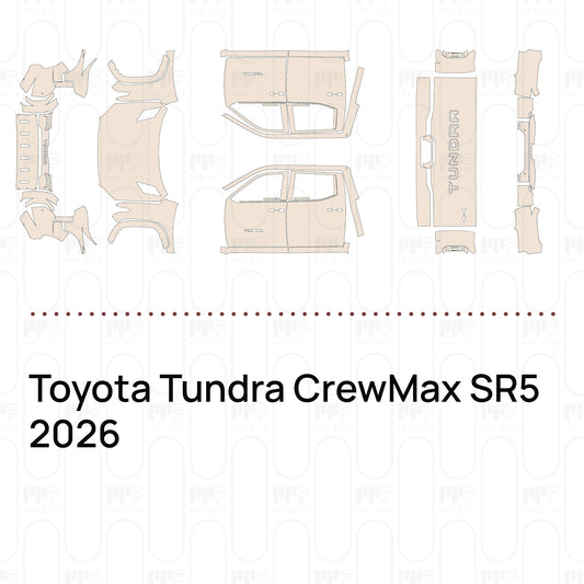 Voorgesneden PPF Toyota Tundra CrewMax SR5 2026