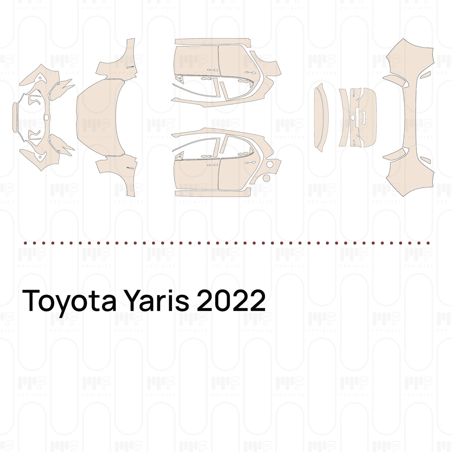 Voorgesneden PPF Toyota Yaris 2022