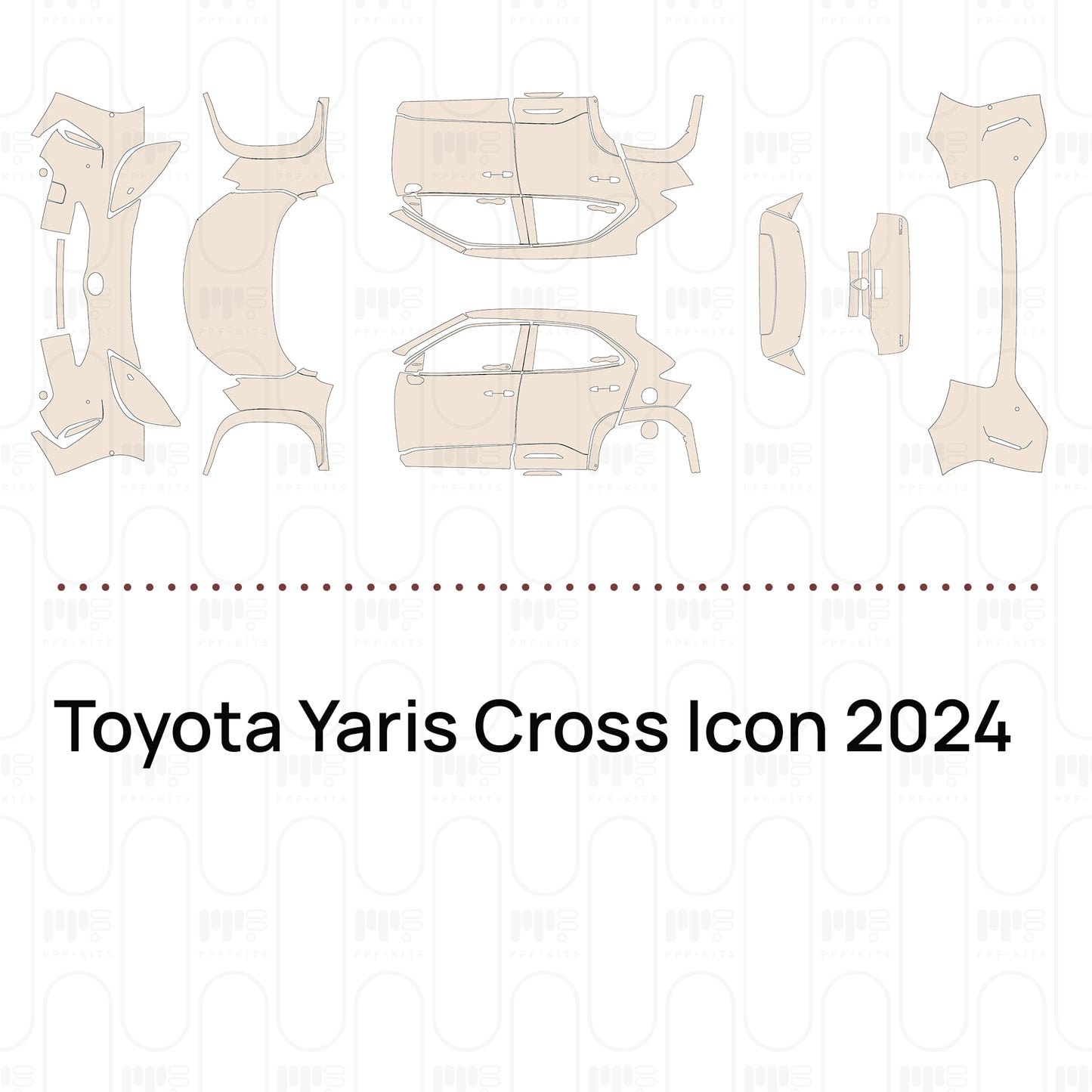 Voorgesneden PPF Toyota Yaris Cross Icon 2024