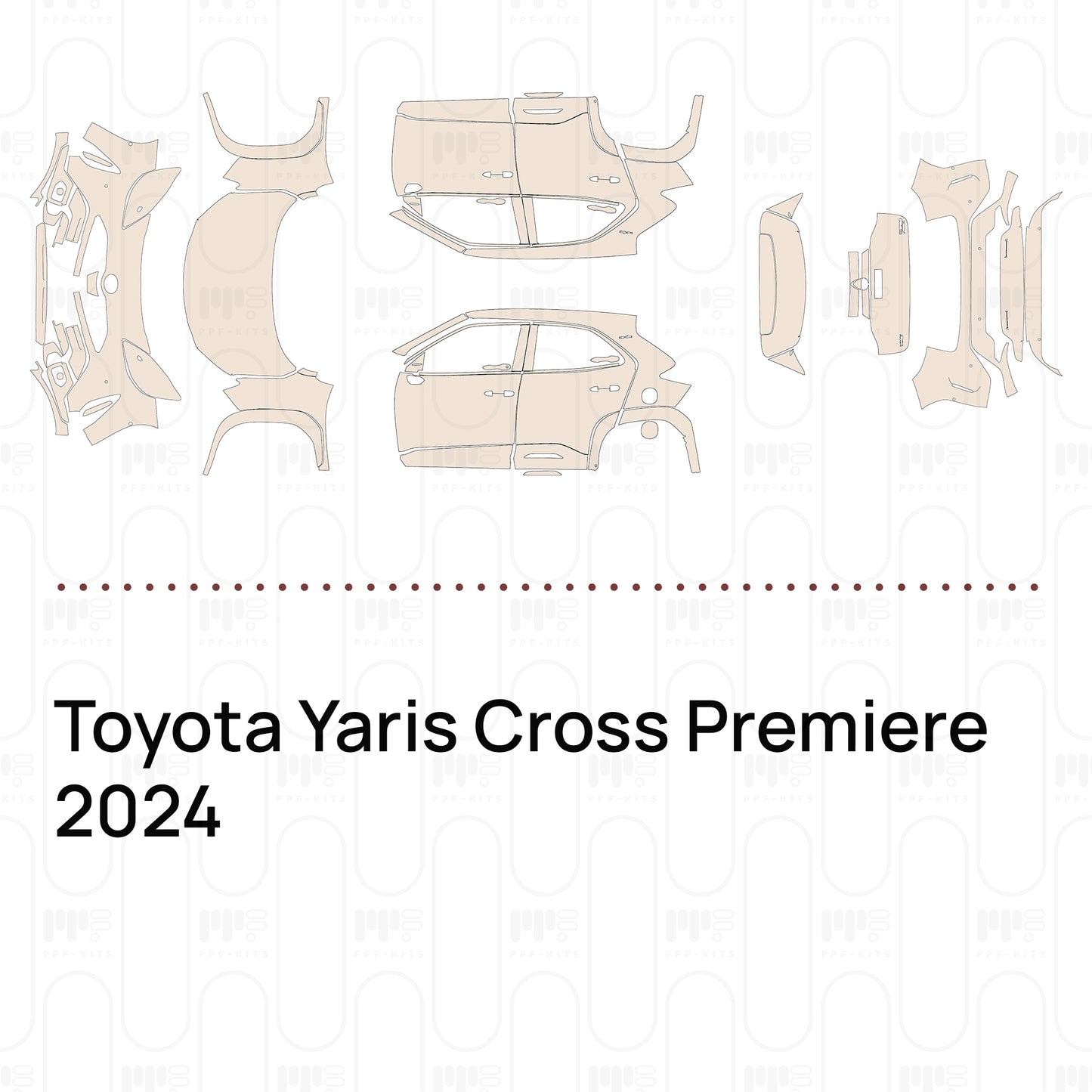 Voorgesneden PPF Toyota Yaris Cross Premiere 2024