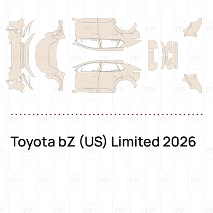 Voorgesneden PPF Toyota bZ (US) Limited 2026