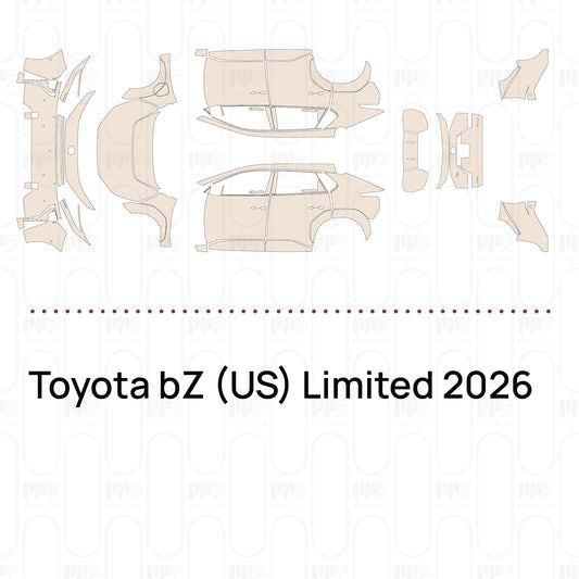 Voorgesneden PPF Toyota bZ (US) Limited 2026