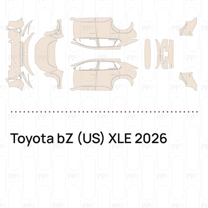 Voorgesneden PPF Toyota bZ (US) XLE 2026