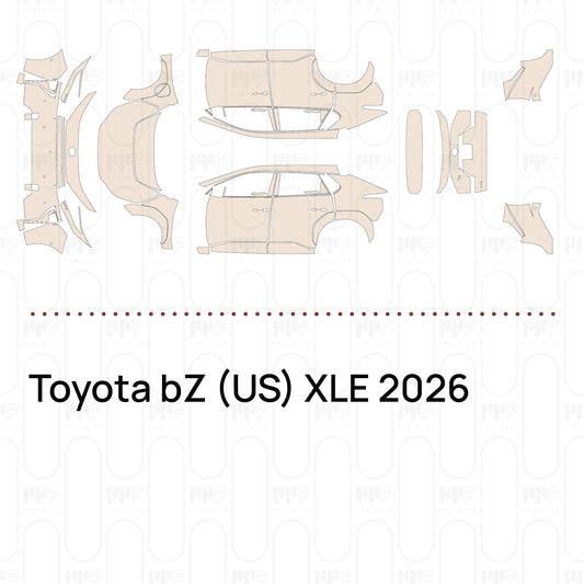 Voorgesneden PPF Toyota bZ (US) XLE 2026