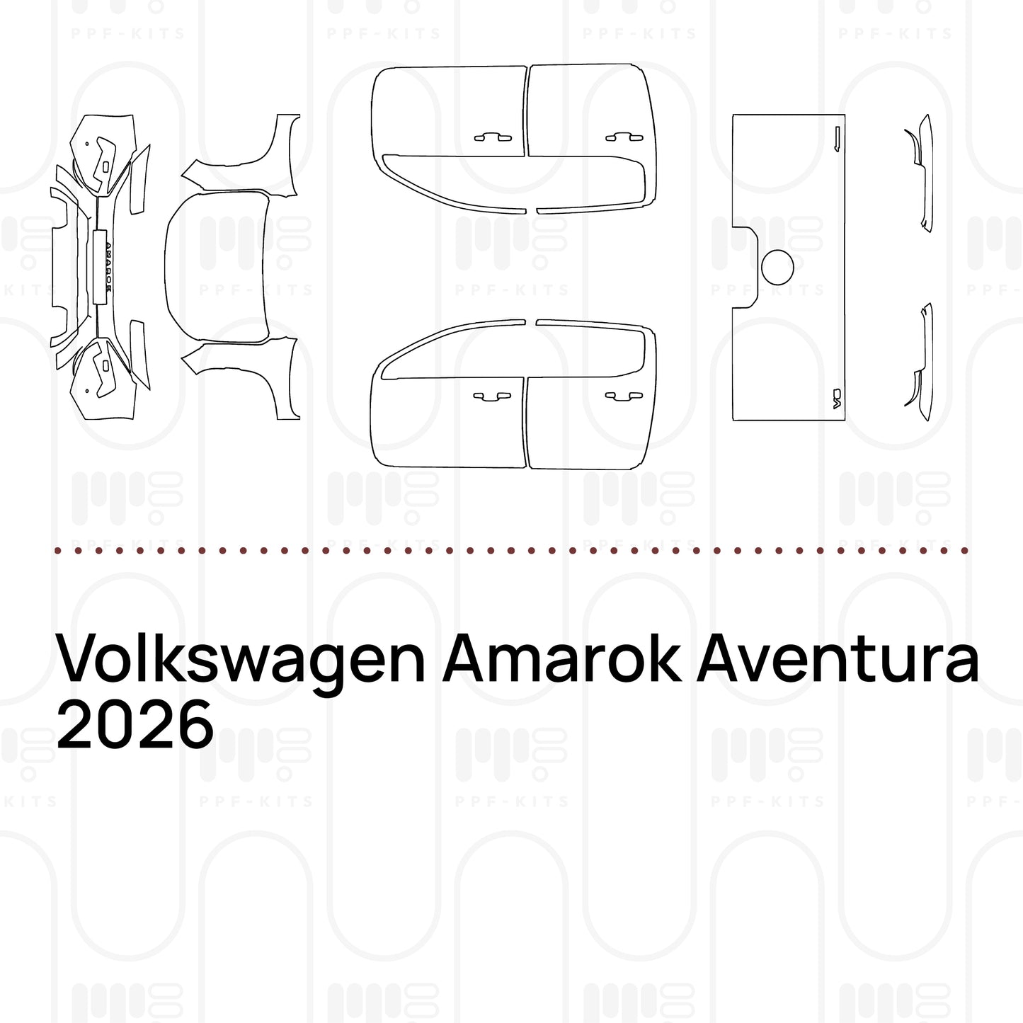 Voorgesneden PPF Volkswagen Amarok Aventura 2026